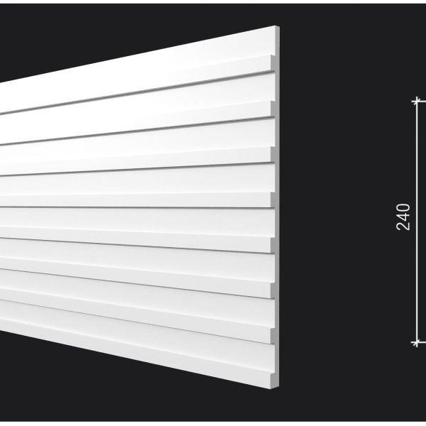 Стеновая панель под покраску Декор Дизайн DD911 размер 240x10x2000мм
