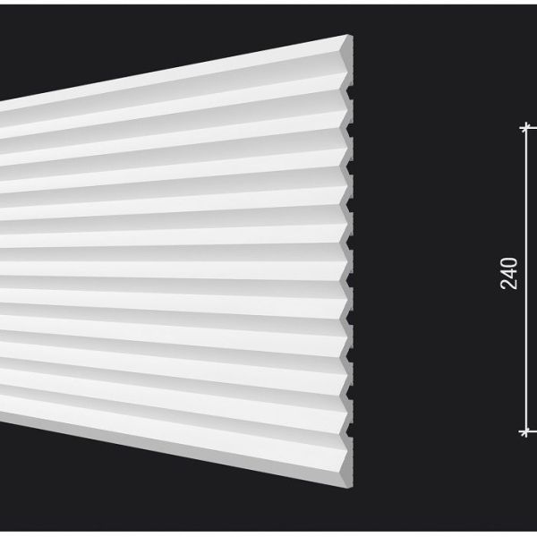 Стеновая панель под покраску Декор Дизайн DD912 размер 240x13x2000мм