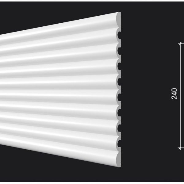 Стеновая панель под покраску Декор Дизайн DD910 размер 240x13x2000мм